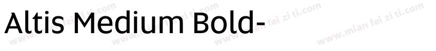 Altis Medium Bold字体转换